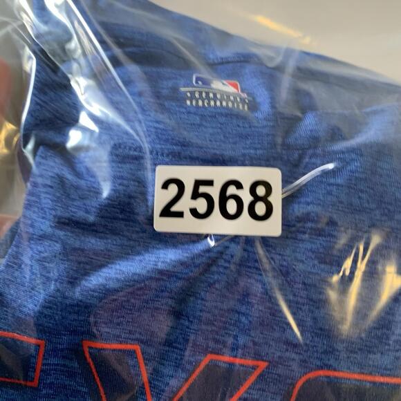 Texas Rangers‎ MLB TX3 Cool Long Sleeve Shirt Men’s Large Blue Performance Tee - Picture 8 of 8